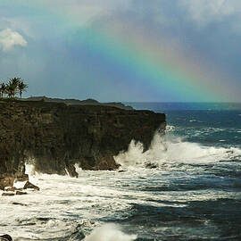 Rainbow over the Big Island by Nancy Gleason