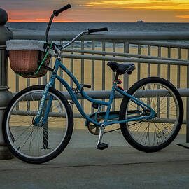 Bike At Virginia Beach  by Susan Candelario