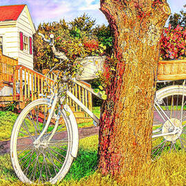 Bike with flowers by Tatiana Travelways
