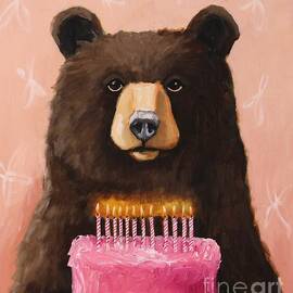 Birthday Bear by Lucia Stewart