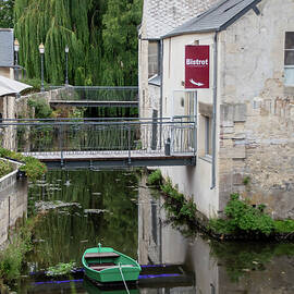 Bistro in Medieval Bayeux, France by John Twynam