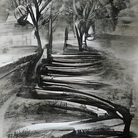 Black and White Landscape 02 by AM FineArtPrints
