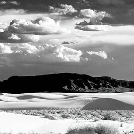 Black and White White Sands Afternoon by Joe Schofield