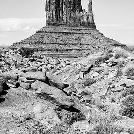 Black Arizona - West Mitten Butte Monument Valley IV by Philippe HUGONNARD
