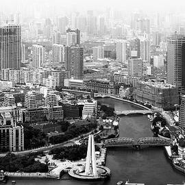 Black China Series - Cityscape of Shanghai I by Philippe HUGONNARD