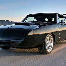 Black Daytona at Sunset by David Manlove