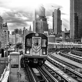 Black Manhattan Series - Line 7 Subway by Philippe HUGONNARD