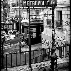 Black Montmartre Series - Paris Metro by Philippe HUGONNARD