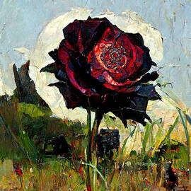 Black Rose Immortal, 01 by AM FineArtPrints