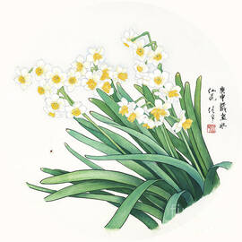 Blossoms of China - Daffodil by Ren Yu