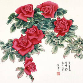 Blossoms of China - Rose by Ren Yu