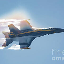 Blue Angel Vapor In The Sunlight by Jeff Saunders