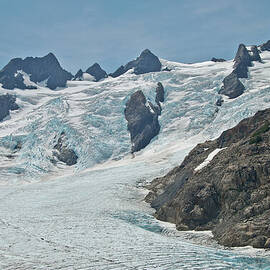 Blue Glacier on Mount Olympus in Olympic National Park #1 by Nancy Gleason