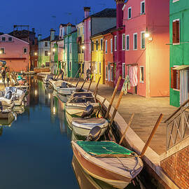 Blue Hour At Burano, Italy by Adrian Hendroff