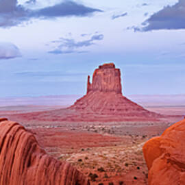 Blue Hour at Monument Valley Pano #2 by Richard DeYoung