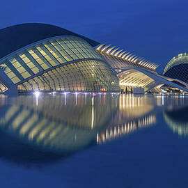Blue Hour Reflection, City of Arts and Sciences, Valencia by Adrian Hendroff