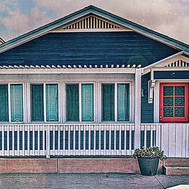 Blue House on the Strand by Alison Frank