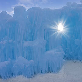 Blue Ice Sunburst by Susan Candelario