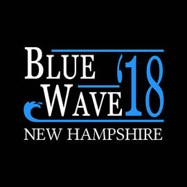 Blue Wave NEW HAMPSHIRE Vote Democrat by Flippin Sweet Gear