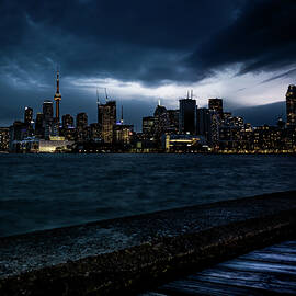 Blur Hour Drama on Toronto Skyline by DEE POTTER