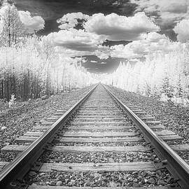 BNSF Tracks in Infrared by Mike Lee