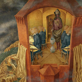 Bordando el manto terrestre - Embroidering the Earth's Mantle by Remedios Varo by Remedios Varo