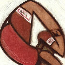 Boxer With Punching Bag by Tommervik