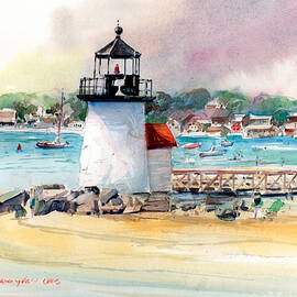 Brant Point Light by P Anthony Visco