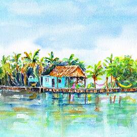 Bread and Butter Caye Belize by Carlin Blahnik CarlinArtWatercolor