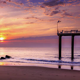 Brilliant Sunrise on the Beach by Richard DeYoung