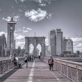 Brooklyn Bridge Promenade by Penny Polakoff