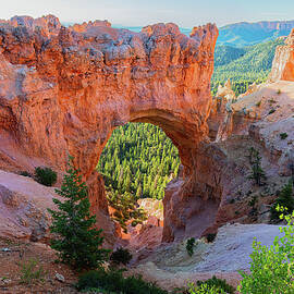 Bryce Natural Bridge Morning Glow by Ron Long Ltd Photography