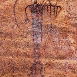 Buckhorn Draw Rain Man Pictograph, Utah by Abbie Warnock