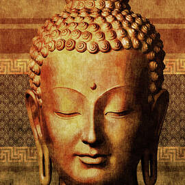 Buddha - Golden Tranquility  by Studio Grafiikka