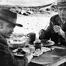 Butch Cassidy and the Sundance Kid Paul Newman Robert Redford Western Candid 1969 by Silver Screen