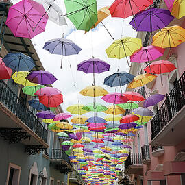 Calle de la Fortaleza - Umbrellas 2 by Richard Reeve