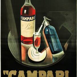  Campari l Aperitivo - Liquor Advertisement - Vintage Advertising Poster by Studio Grafiikka