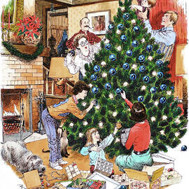1981 Christmas In Canada by Mel Crawford