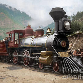 Canadian Pacific Railway No 9 A Journey into 19th-Century Majesty by Franchi Torres