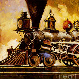 Canadian Steam Engine Locomotive by John Swatsley