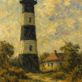 Cape Canaveral Lighthouse and Cottage #2 by Antonios Valamontes