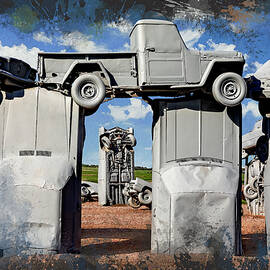 Carhenge Sculpture Landscape by Kelley King