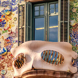 Casa Batllo Mask Balcony - Barcelona Spain by Stefano Senise