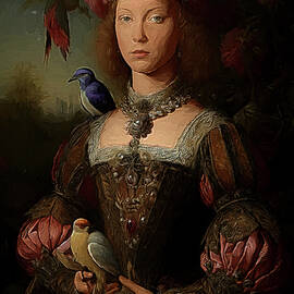 Catalina Sforza Renaisance Style Painting by Nature Oil Painting