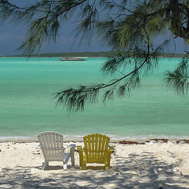 Chairs with a View, Exhuma, Bahamas  by Bonnie Colgan