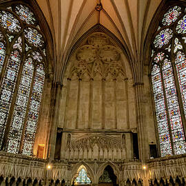 Chapter House at York Minster 4 by Shirley Mitchell