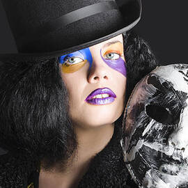 Chic lady carnival mask by Jorgo Photography