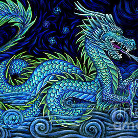 Chinese Azure Dragon by Rebecca Wang