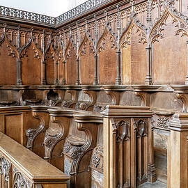 Choir Stalls in Fitzalan Chapel by Shirley Mitchell