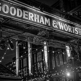 Christmas at Distillery District, Toronto 7 BW by John Twynam